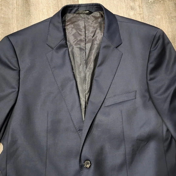 Hugo BossThe James 3 Guabello Super 130s Navy Suit Jacket - Picture 3 of 8
